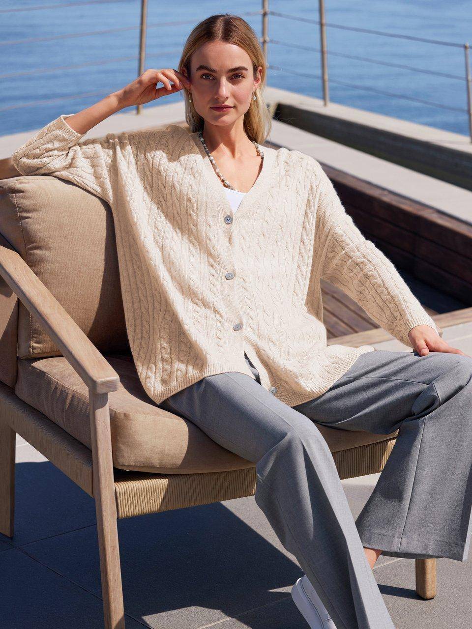 Include Long-Strickjacke