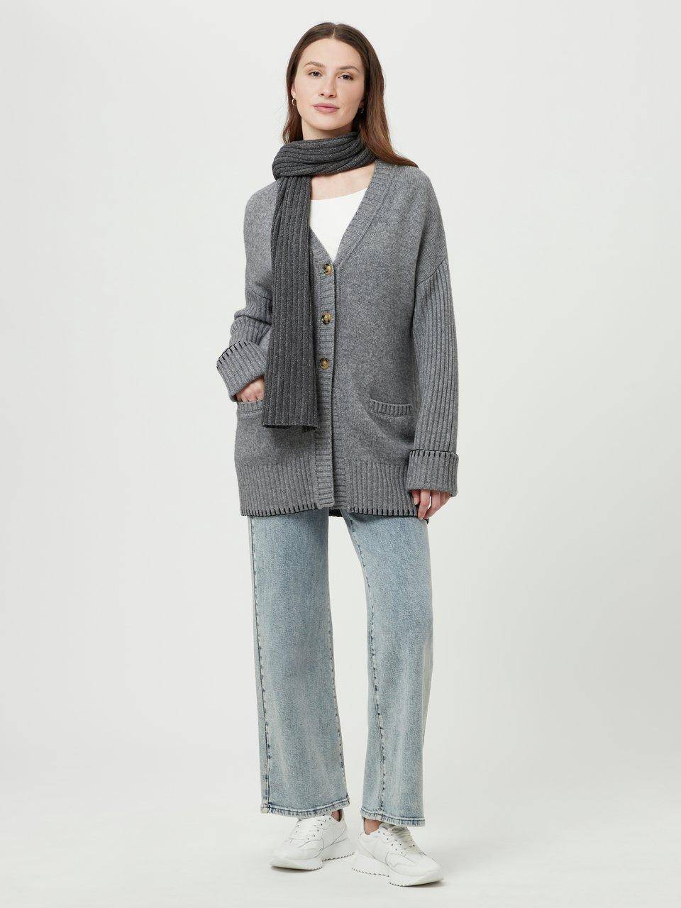 Include Long-Strickjacke