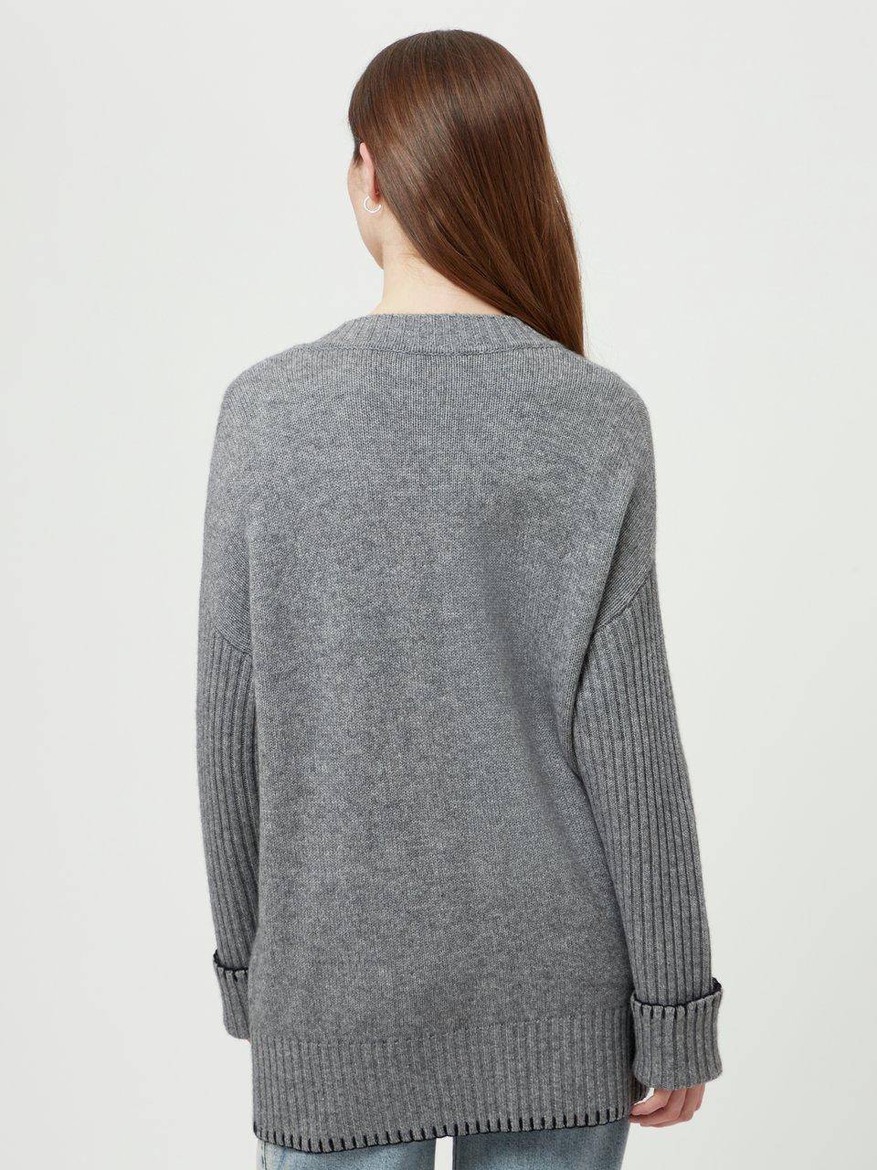 Include Long-Strickjacke