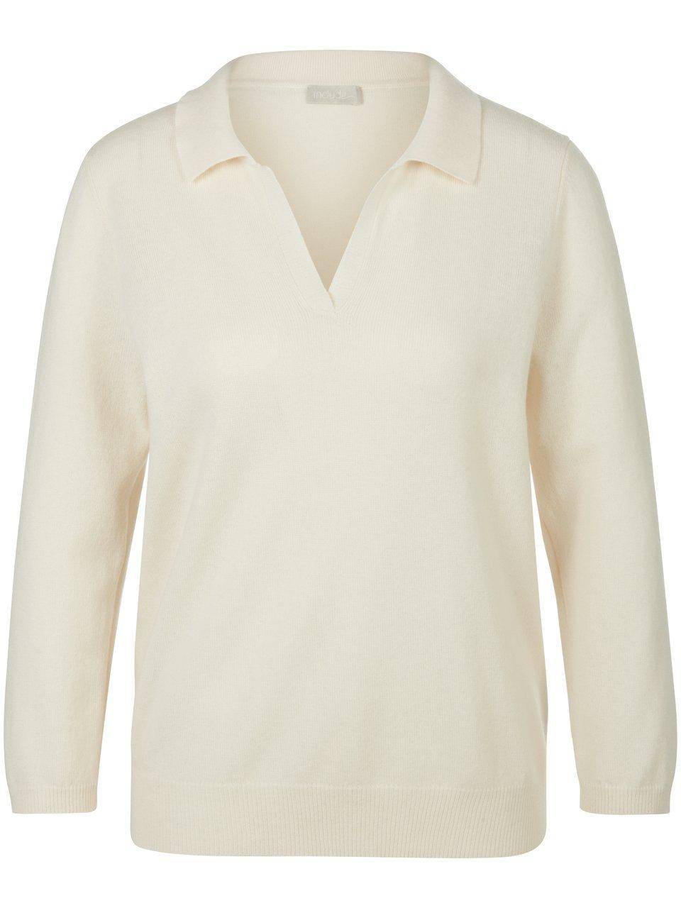Include Polo-Pullover Mit 3/4-Arm