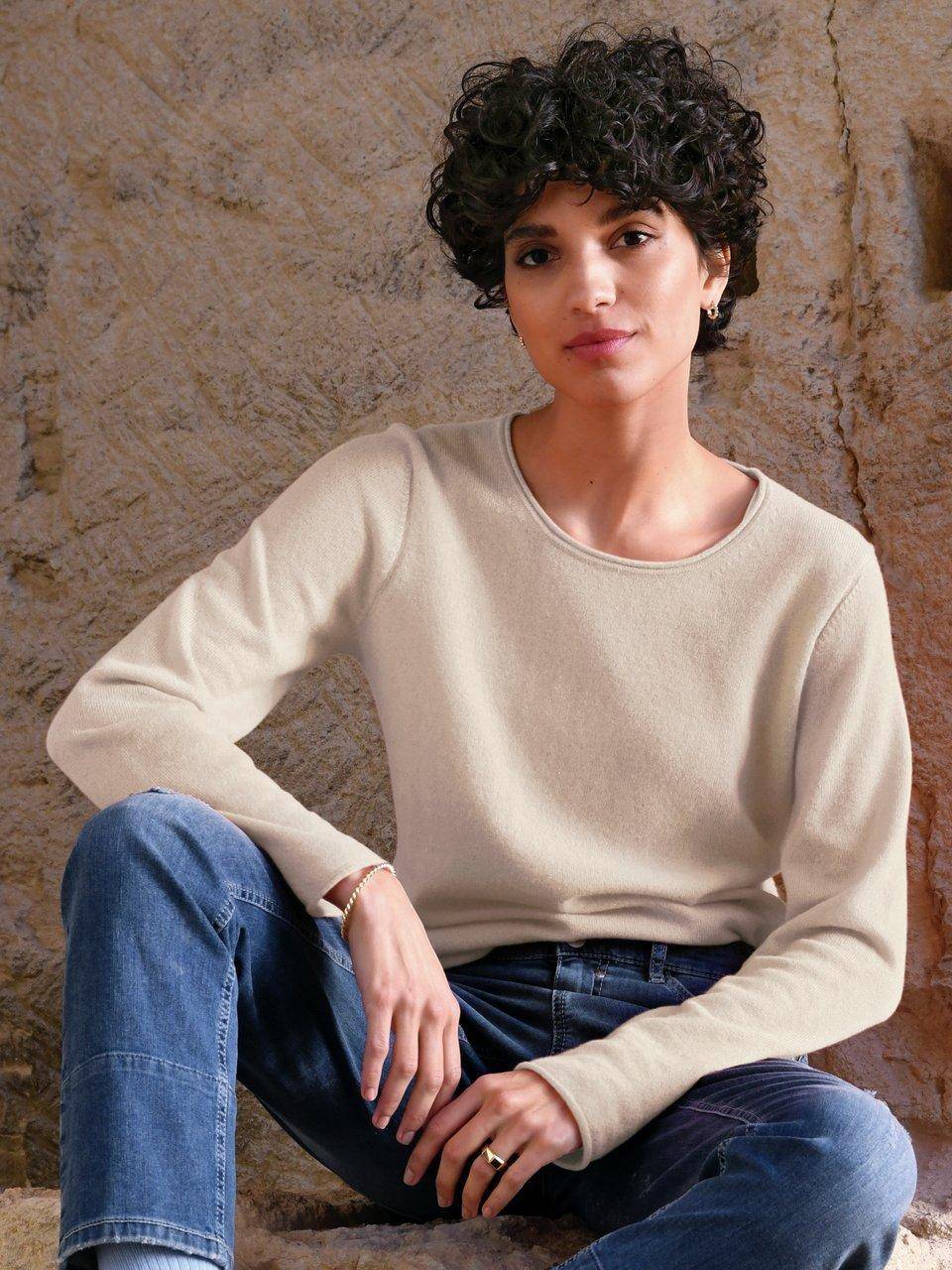 Include Rundhals-Pullover Aus 100% Kaschmir