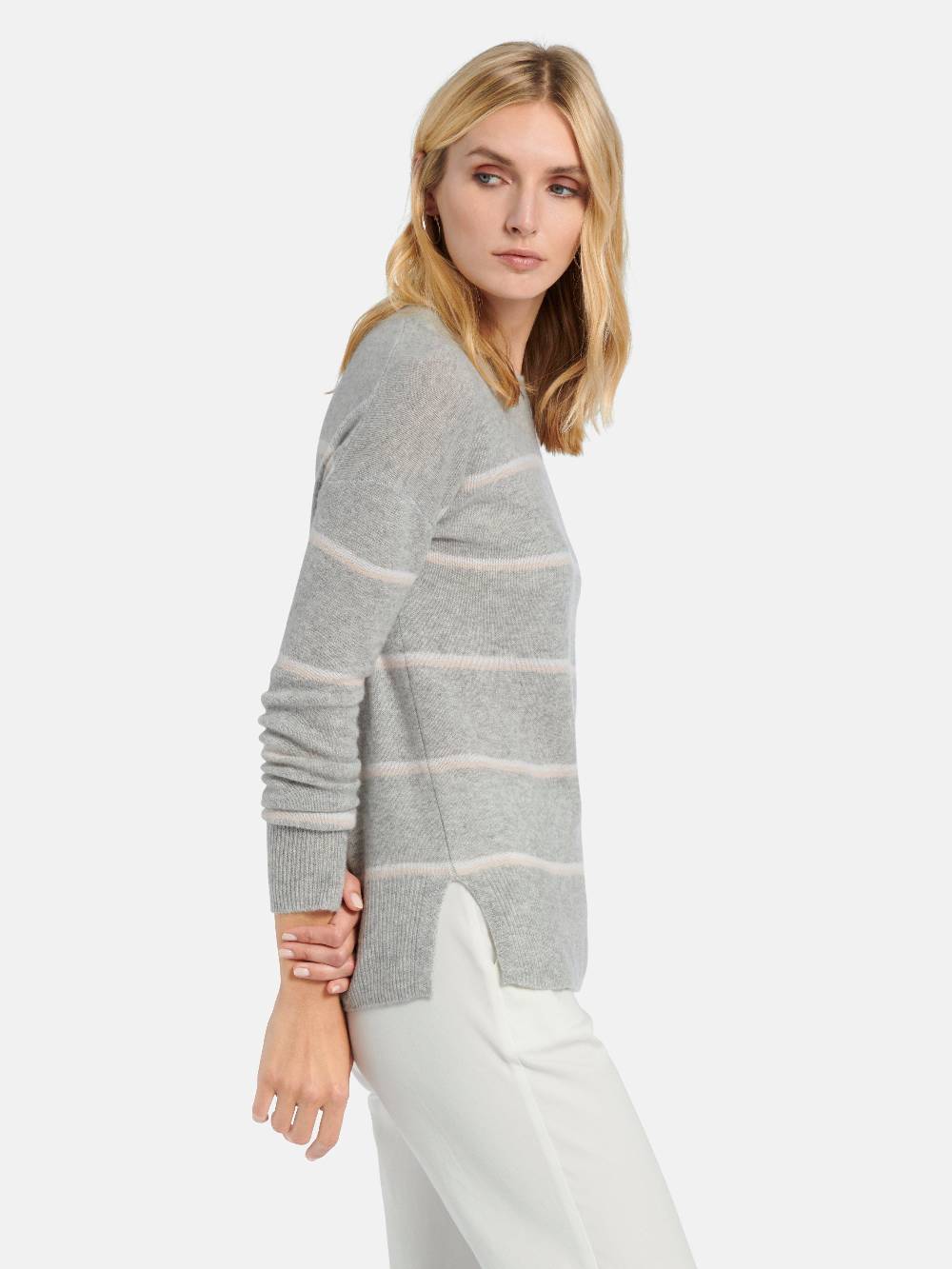 Include Rundhals-Pullover Aus 100% Premium-Kaschmir