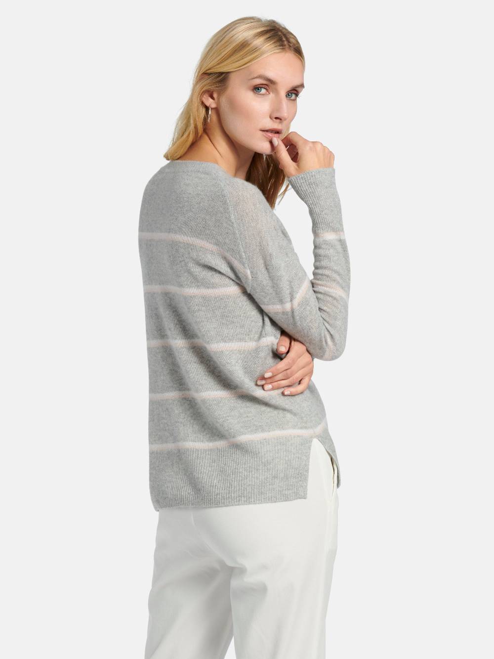 Include Rundhals-Pullover Aus 100% Premium-Kaschmir