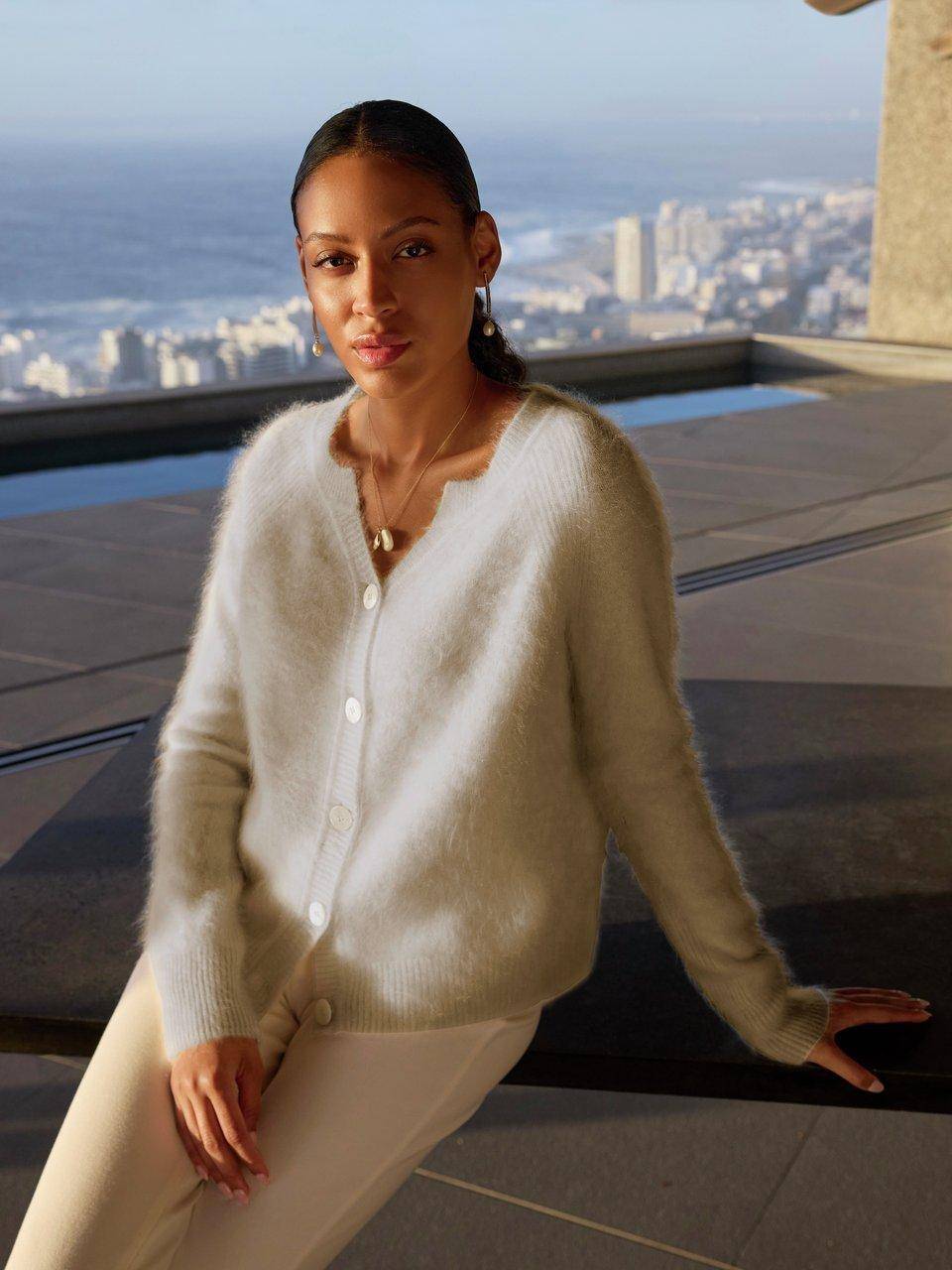 Include Strickjacke Aus 100% Kaschmir