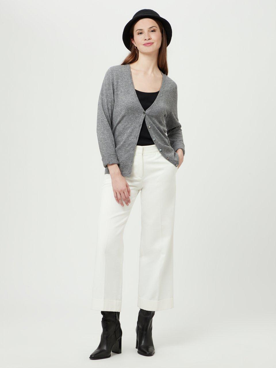 Include Strickjacke Mit Tiefem V-Ausschnitt