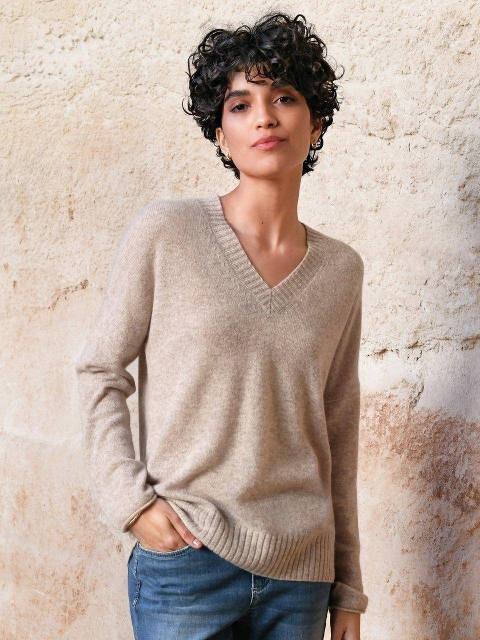 Include V-Pullover Aus 100% Kaschmir