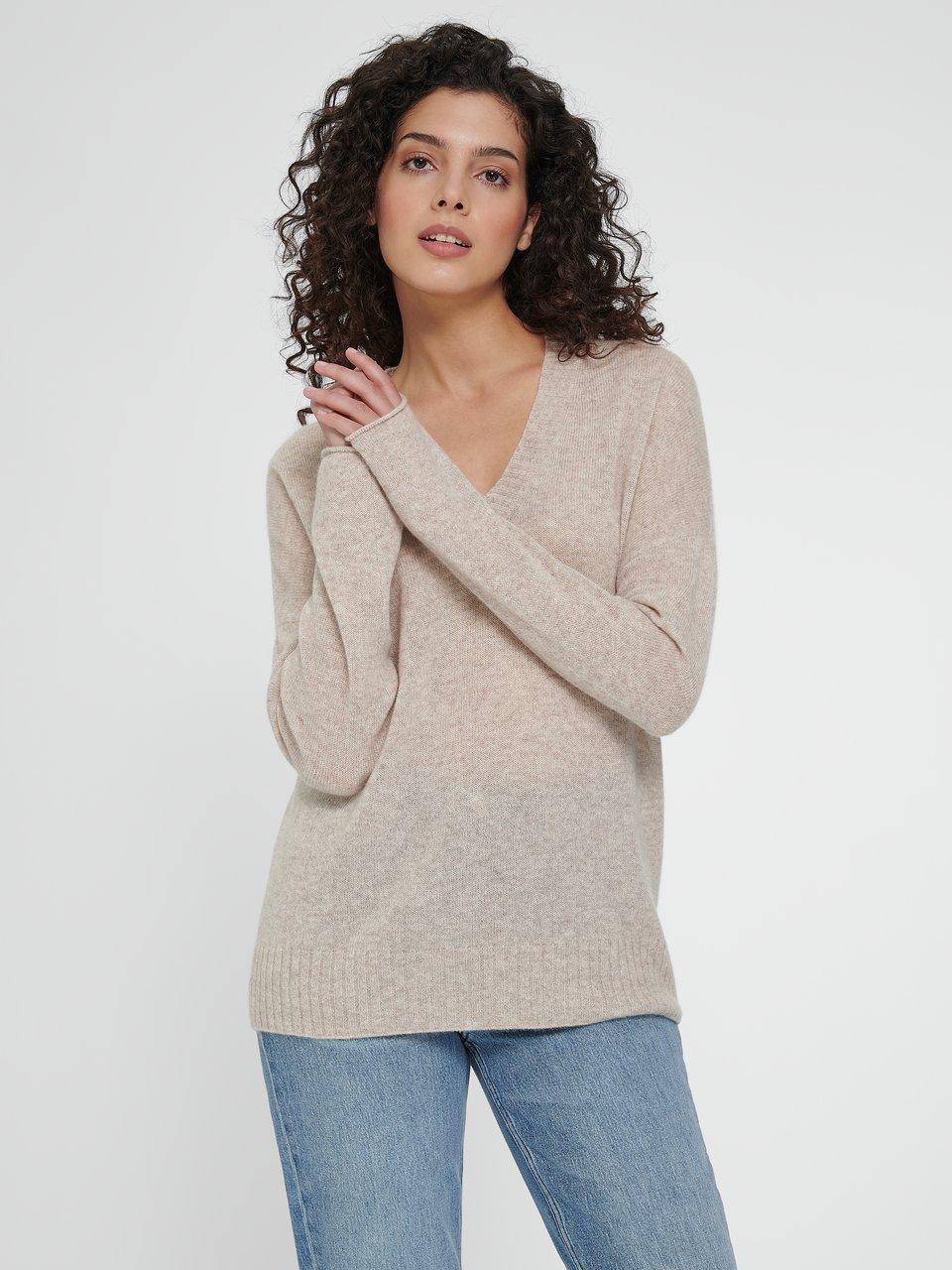 include V-Pullover aus 100% Kaschmir