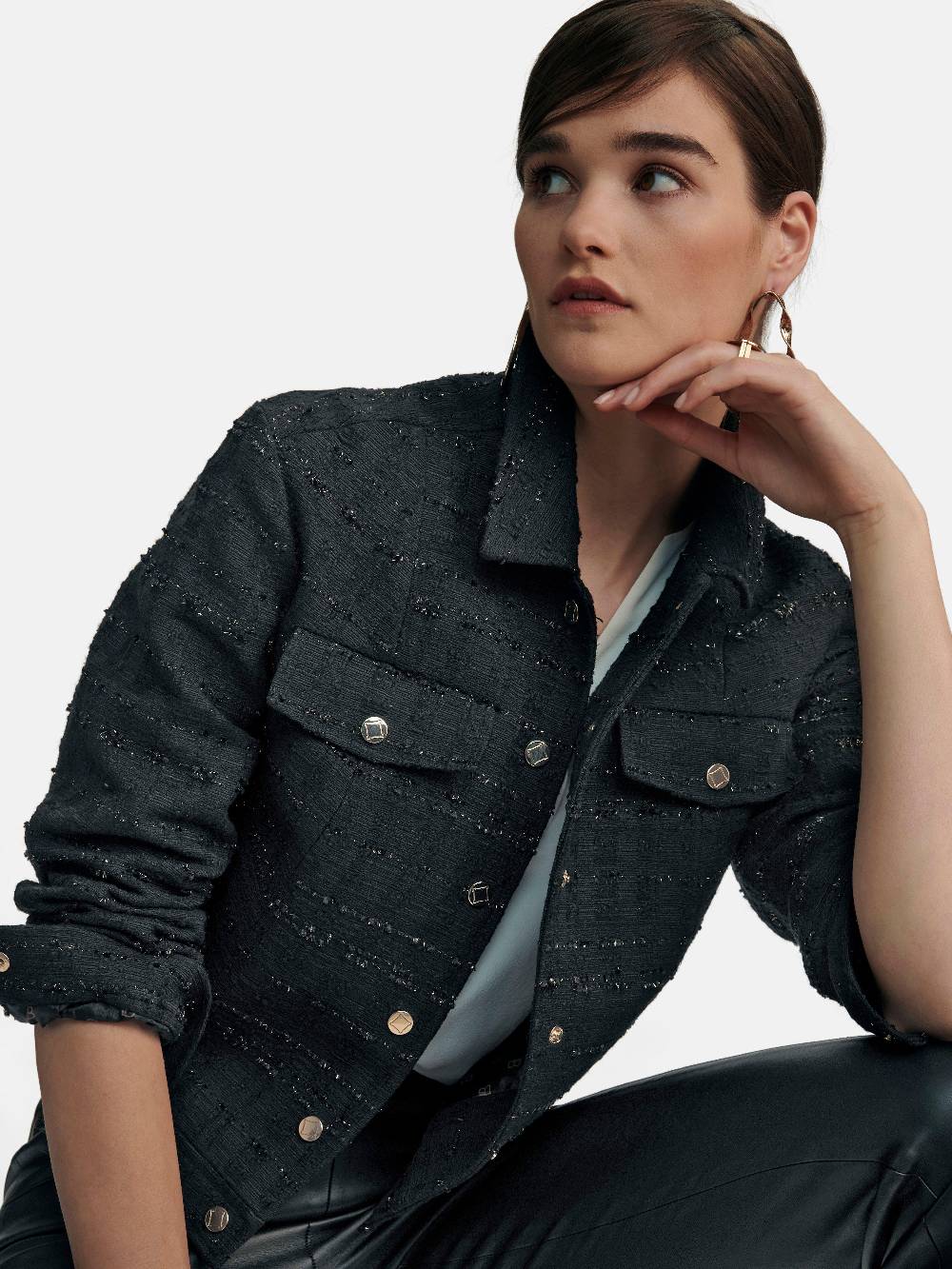 Laura Biagiotti Roma Bouclé-Jacke