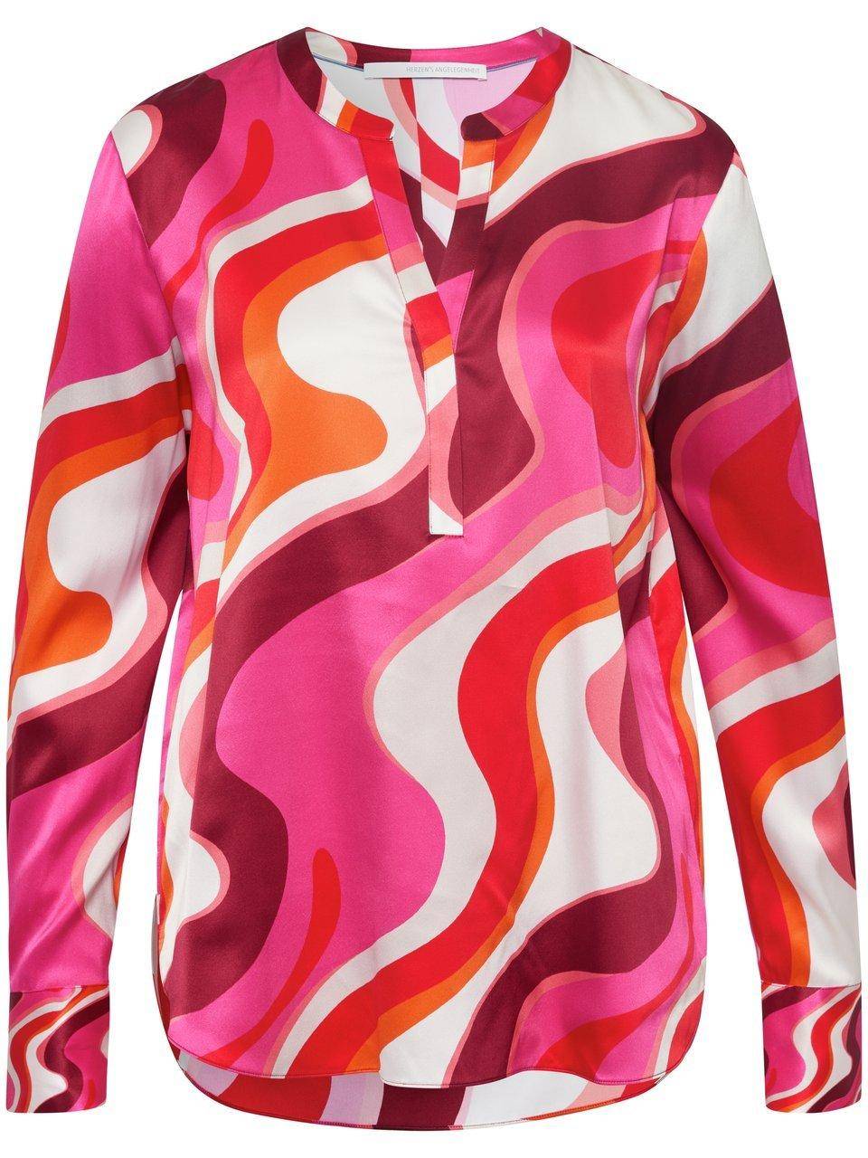 HERZEN´S ANGELEGENHEIT Long-Bluse Mit Rundhals-Ausschnitt