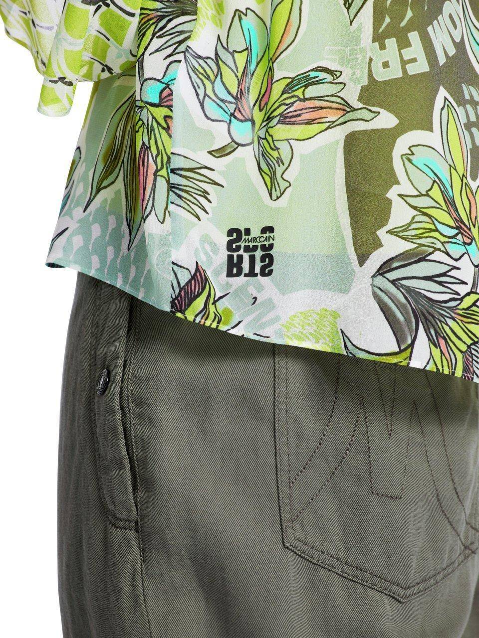Marc Cain Bluse Mit Floralem Allover-Muster