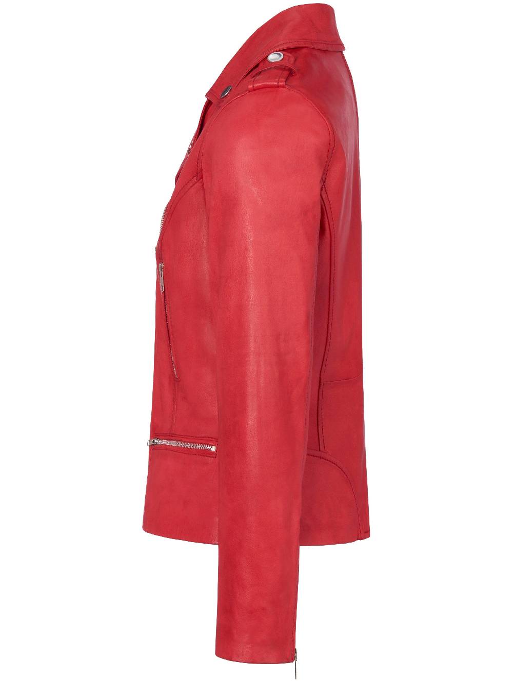 MYBC Lederjacke Aus Lammnappaleder