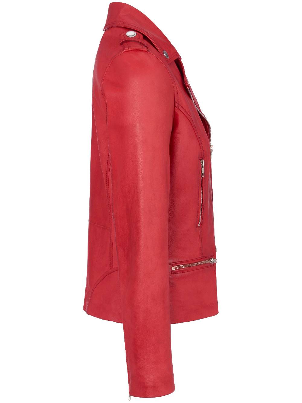 MYBC Lederjacke Aus Lammnappaleder