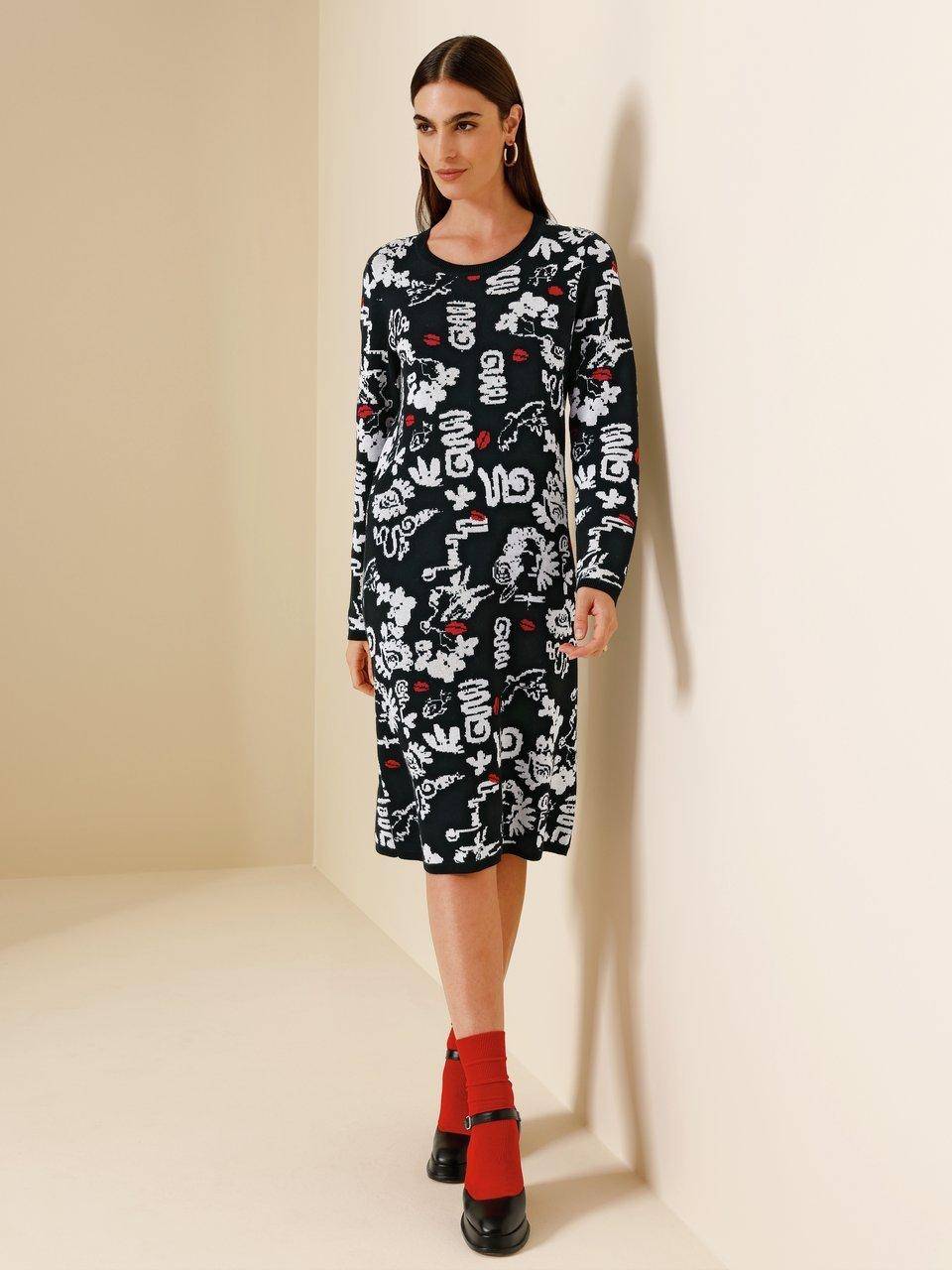 MYBC Strickkleid Mit Rundhals-Ausschnitt