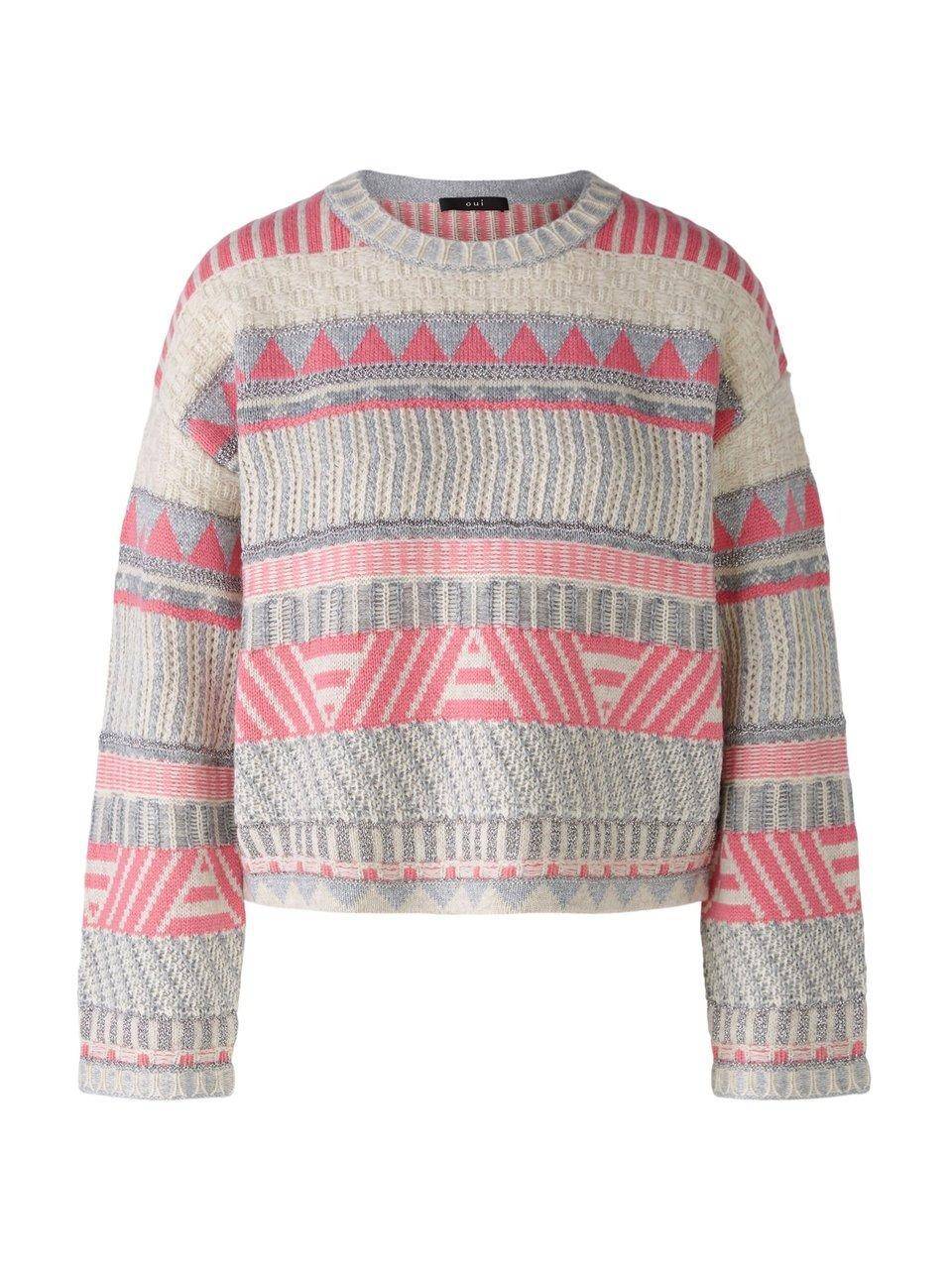 Oui Rundhals-Pullover