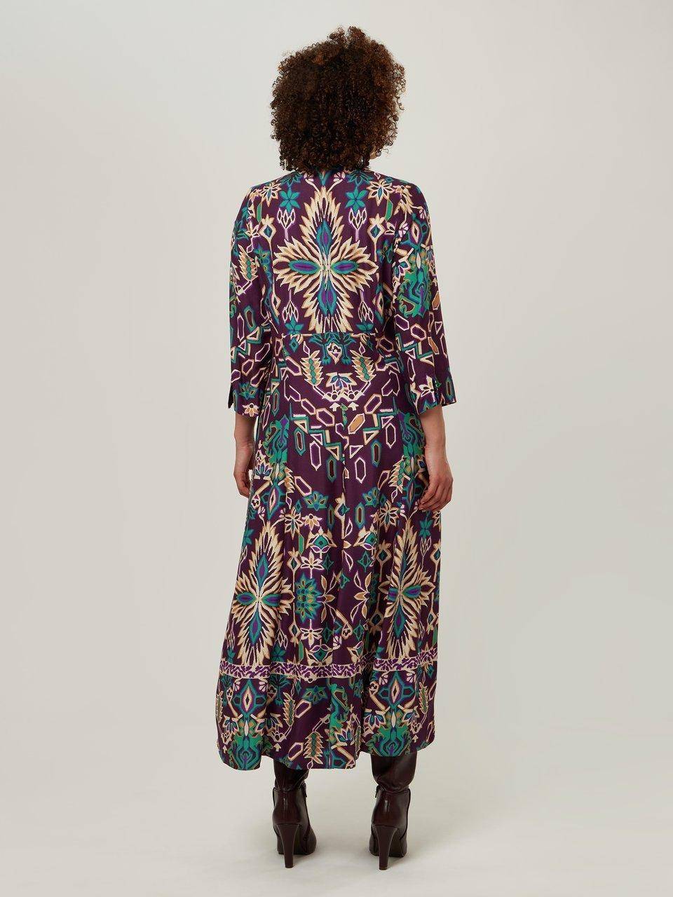 Steinbock Kleid Mit 3/4-Arm