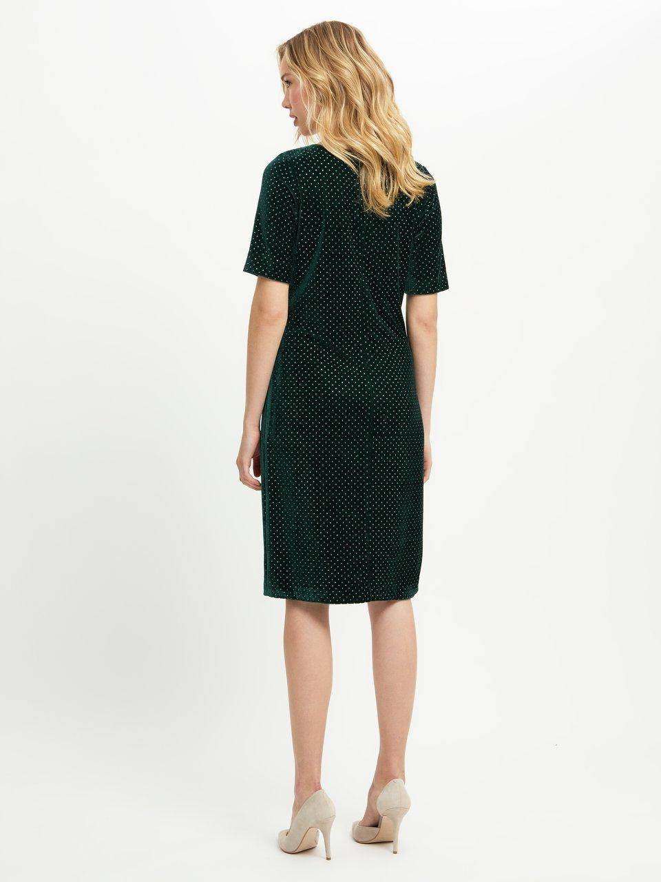 TALBOT RUNHOF X PETER HAHN Samt-Jerseykleid