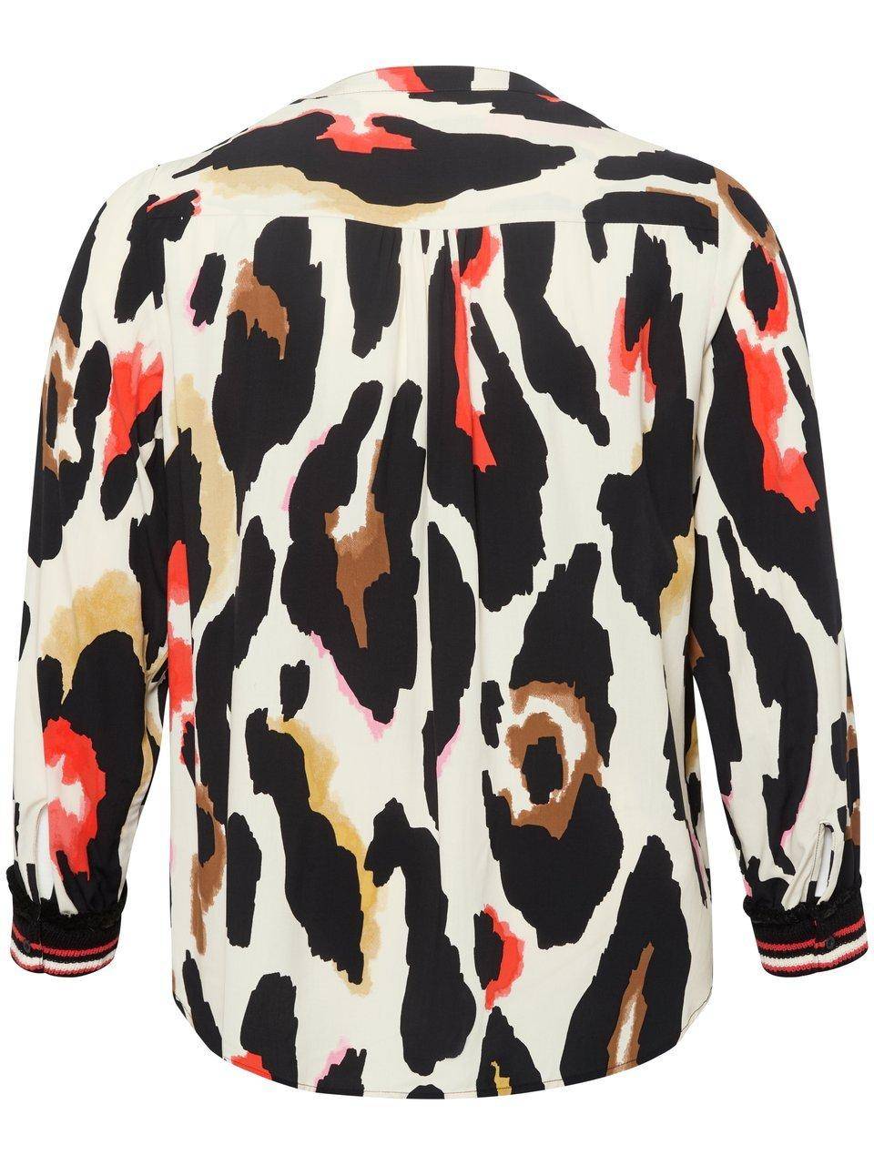 Via Appia Due Long-Bluse Mit V-Ausschnitt