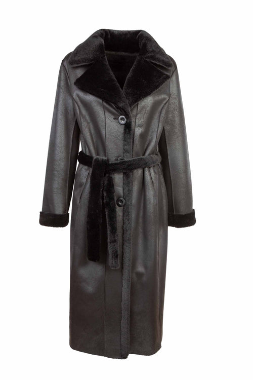 Petite M. Kunstlammfellmantel Zum Wenden In Farbe Schwarz