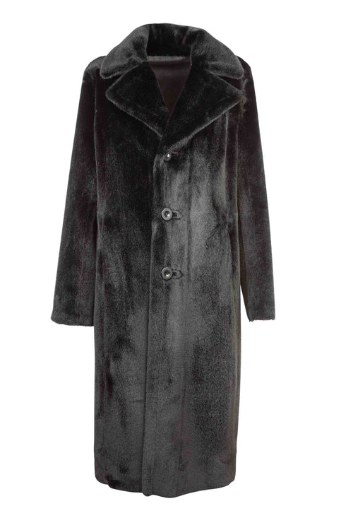 Petite M. Kunstlammfellmantel Zum Wenden In Farbe Schwarz