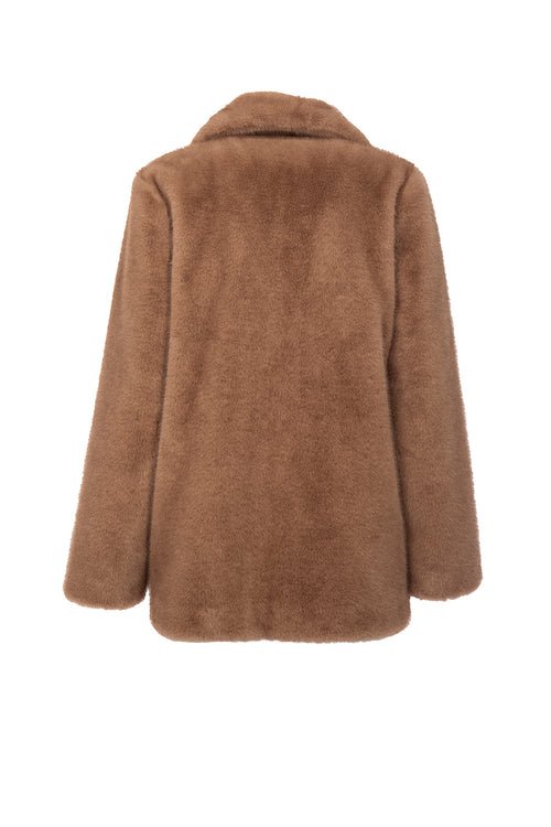 Petite M. Kunstfell Jacke Braun