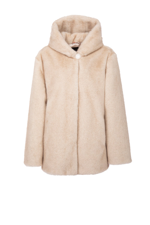 Petite M. Kunstfell Jacke Creme