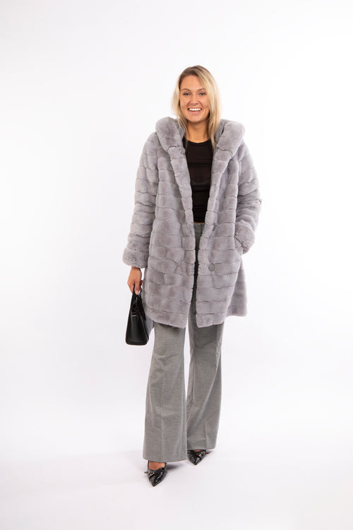 Petite M. Kunstfell WendeJacke In Platinum Grau