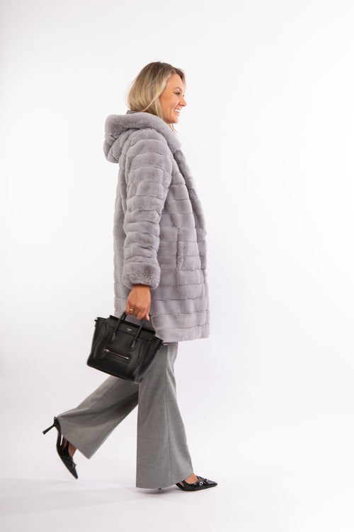 Petite M. Kunstfell WendeJacke In Platinum Grau