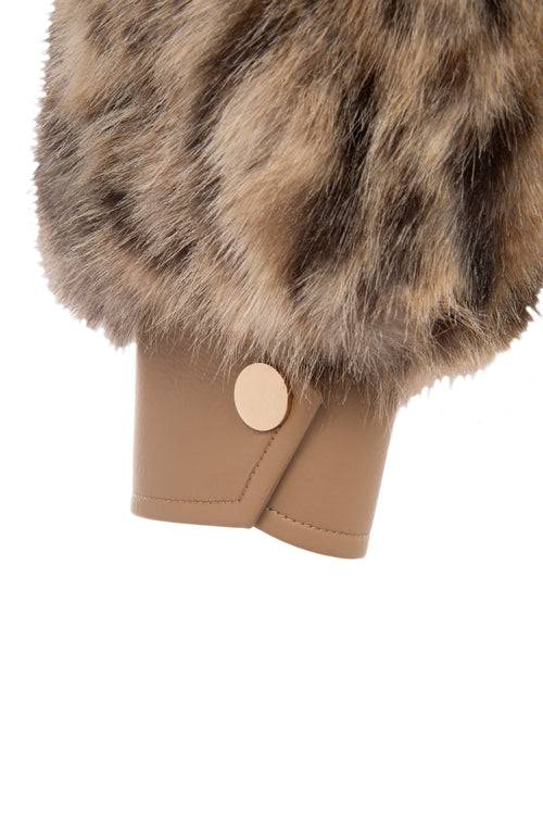 Petite M. Kunstpelz Blouson Mit Tiger-Print