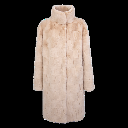 Petite M. Kunstpelz Mantel Mit Stehbordkrage