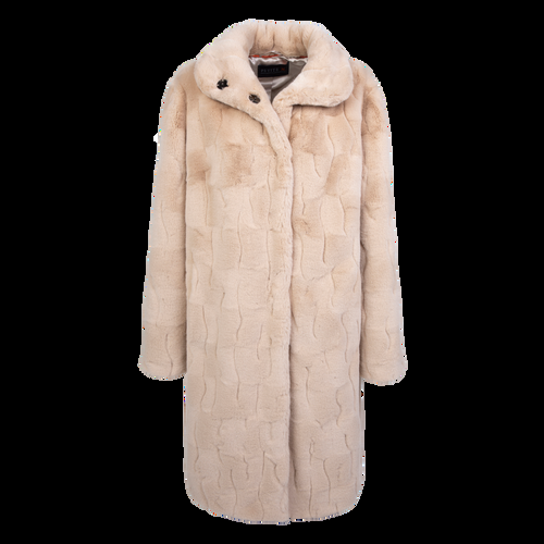 Petite M. Kunstpelz Mantel Mit Stehbordkrage