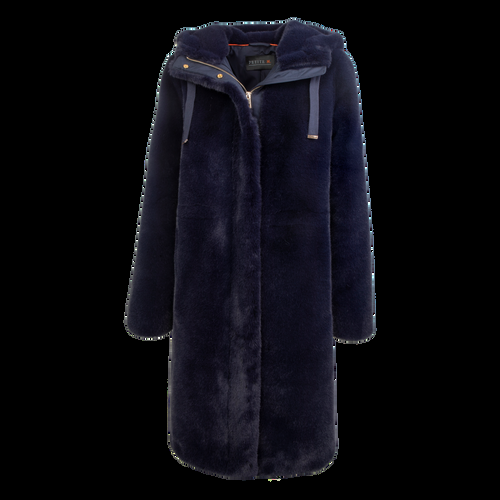 Petite M. Kunstpelz Parka Dunkelblau