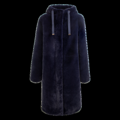 Petite M. Kunstpelz Parka Dunkelblau
