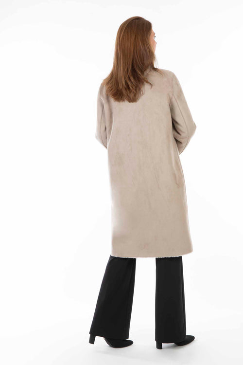 Petite M. Lammfellmantel Imitat Creme