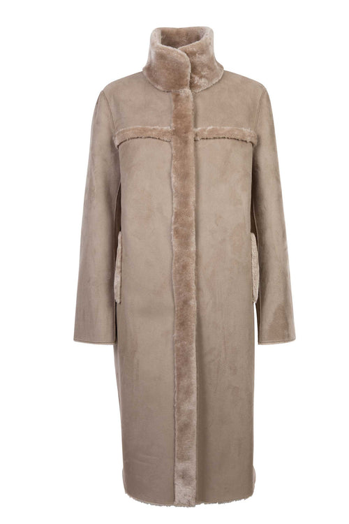 Petite M. Lammfellmantel Imitat Creme