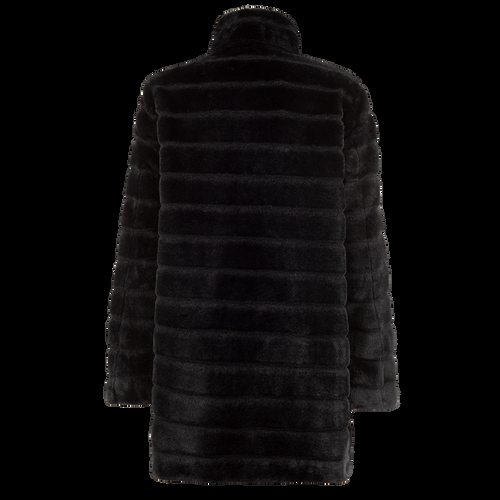 Petite M. Leichte Kunstfell Jacke Schwarz