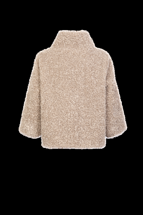 Petite M. Teddyfell Kurze Jacke In Beige