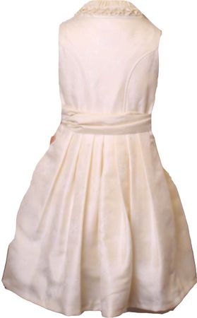Pezzo D'oro Babydirndl,Taufkleid,Blumenstreudirndl,creme,bestickt