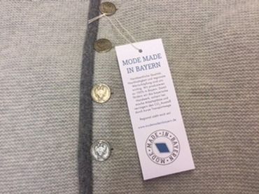 Pezzo D'oro Buben Woll-Strickjanker Grau Trachtenjanker Aus Bayern