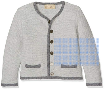 Pezzo D'oro Buben Woll-Strickjanker grau Trachtenjanker aus Bayern