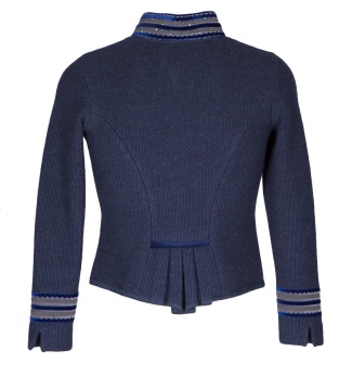 Pezzo D'oro Damen Trachtenstrickjacke In Jeansblau Von Litzlfelder