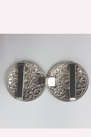 Pezzo D'oro Dirndlschließe,Schürzenschnalle In Metall,farbig Coloriert,Trachtenschließe