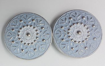 Pezzo D'oro Dirndlschließe,Schürzenschnalle In Metall,farbig Coloriert,Trachtenschließe