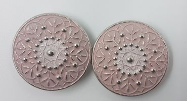 Pezzo D'oro Dirndlschließe,Schürzenschnalle In Metall,farbig Coloriert,Trachtenschließe