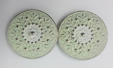 Pezzo D'oro Dirndlschließe,Schürzenschnalle In Metall,farbig Coloriert,Trachtenschließe