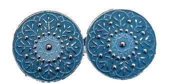 Pezzo D'oro Dirndlschließe,Schürzenschnalle in Metall,farbig coloriert,Trachtenschließe