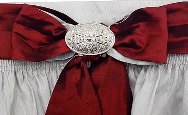 Pezzo D'oro Dirndlschließe, Trachtenspangerl,Schürzenschließe,silber