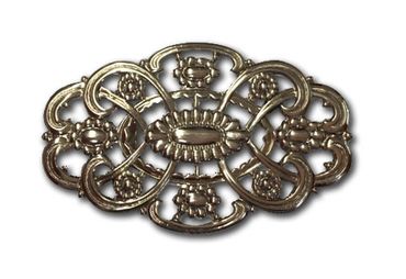 Pezzo D'oro Dirndlspangerl Oval,altsilber, Schürzenschließe Trachtenschließe