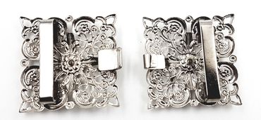 Pezzo D'oro Dirndlspangerl,Schürzenschließe,Swarovskistein,silber 2 Tlg