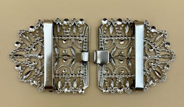 Pezzo D'oro Dirndlspangerl,Schürzenspange,Trachtenschließe Silber,made In Germany