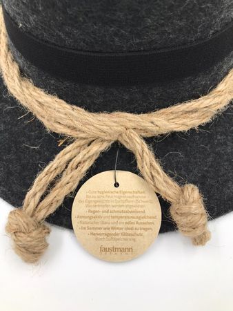 Pezzo D'oro Filzhut, Freizeithut Aus Wollfilz Wanderhut,Farbe Anthrazit